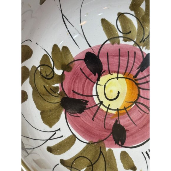 Handpainted Ceramic Large Cup Saucer Cappuccino Latte Soup Italy  Italy - Picture 4 of 10